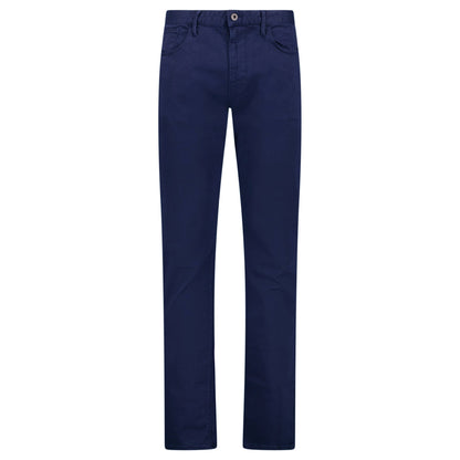 Emporio Armani J06 Slim Fit 5 Pocket Silver Eagle Belt Patch Jeans Navy
