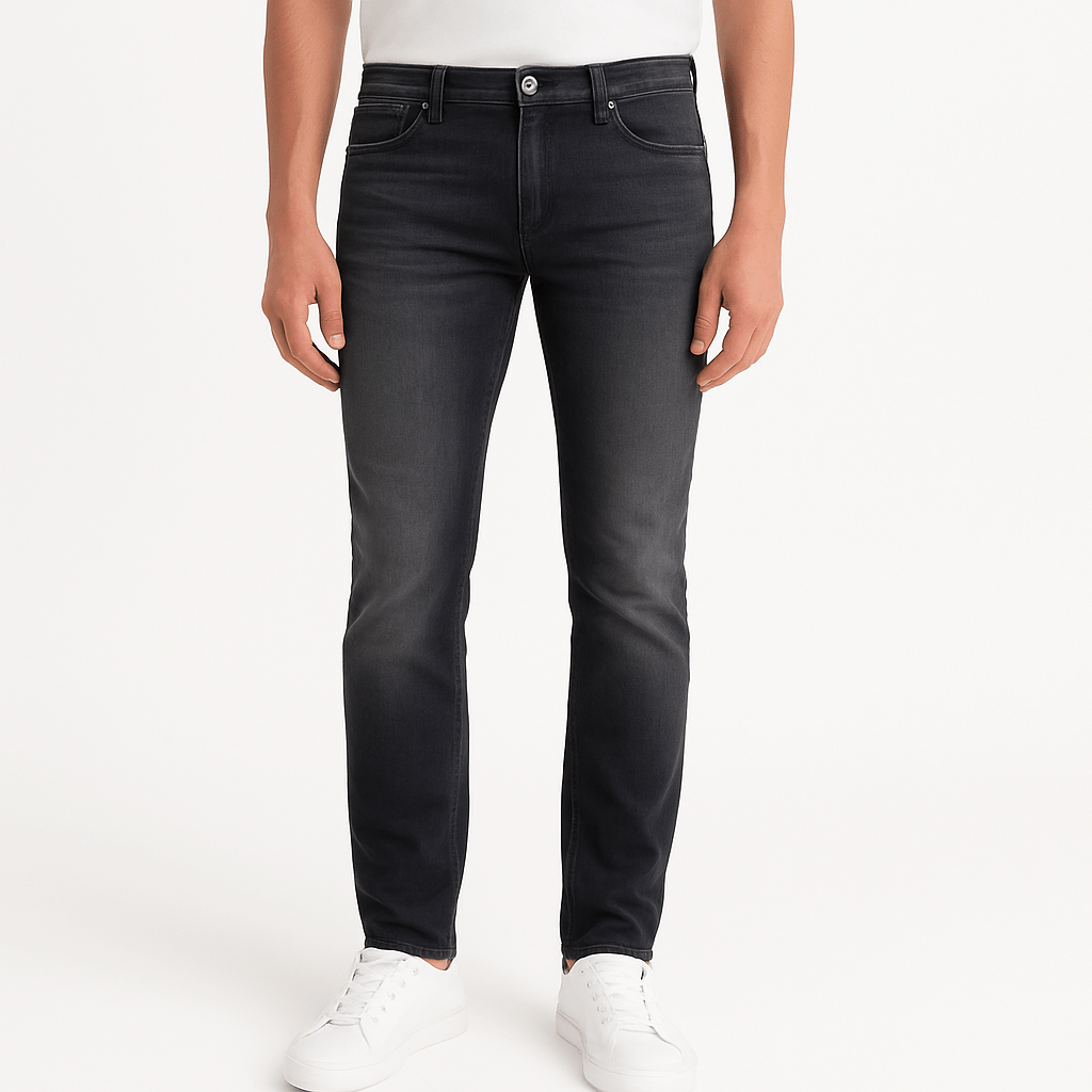 Emporio Armani J45 Regular Fit 5 Pocket Jeans Black