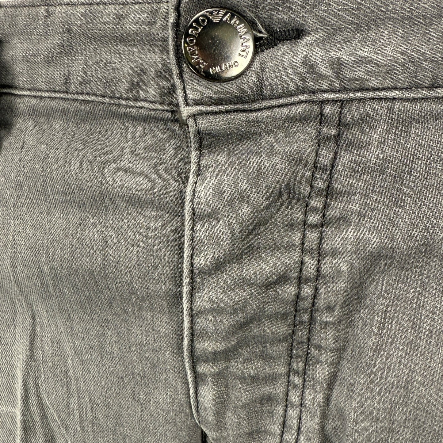 Emporio Armani J75 Slim Fit 5 Pocket Jeans Light Grey