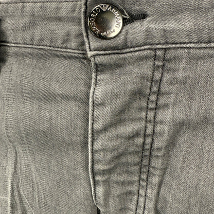 Emporio Armani J75 Slim Fit 5 Pocket Jeans Light Grey