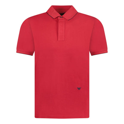 Emporio Armani Collar Polo T-Shirt Red
