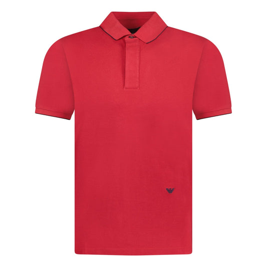 Emporio Armani Collar Polo T-Shirt Red