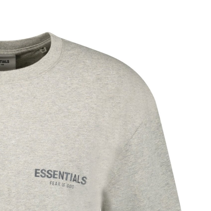 Essentials x Fear Of God Reflective Logo T-Shirt Grey (Dark Heather)