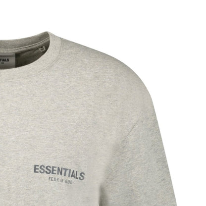 Essentials x Fear Of God Reflective Logo T-Shirt Grey (Dark Heather)