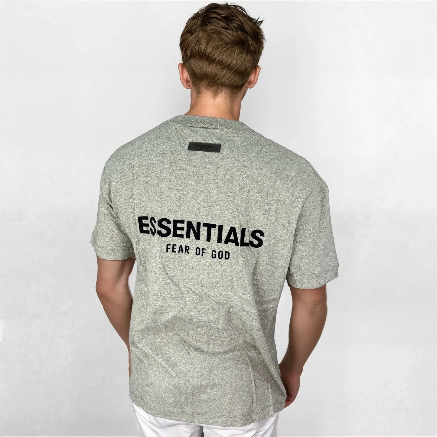 Essentials x Fear Of God T-Shirt Dark Oatmeal Grey