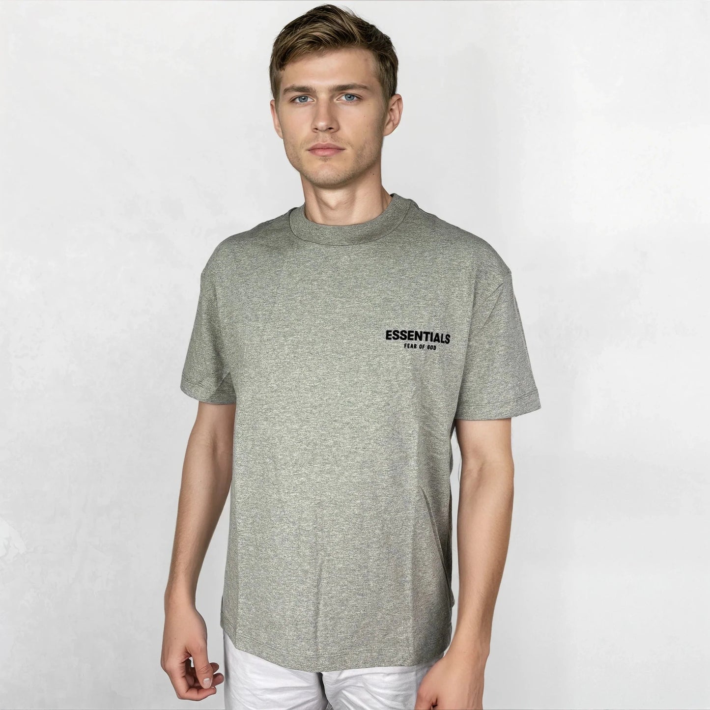 Essentials x Fear Of God T-Shirt Dark Oatmeal Grey