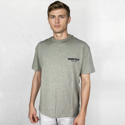 Essentials x Fear Of God T-Shirt Dark Oatmeal Grey