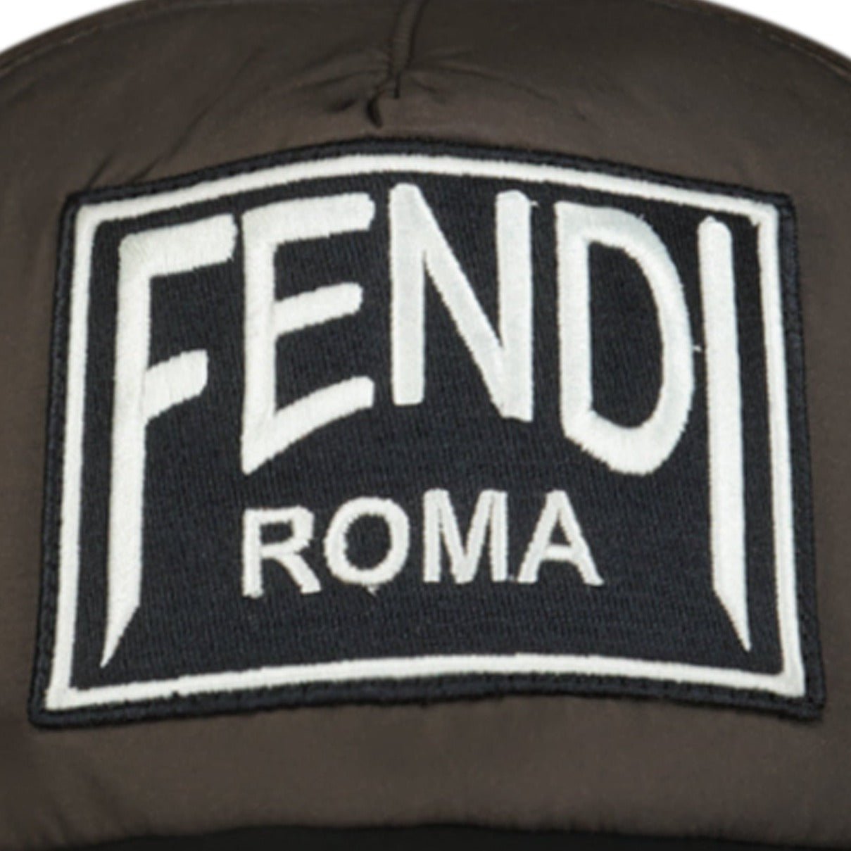 Fendi Patch Logo Cap Black & Brown