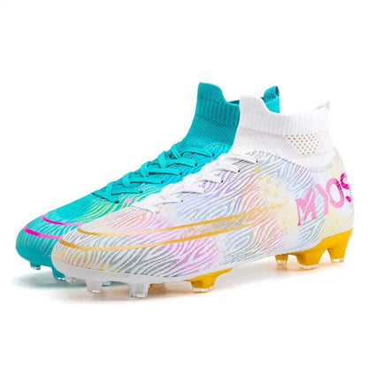 Premium Soccer Shoes for Men - Leather Upper, Superior Comfort & Enhanced Performance