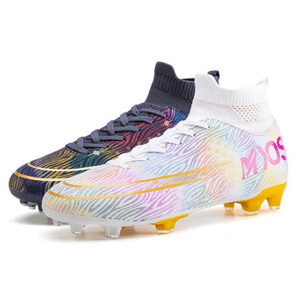 Premium Soccer Shoes for Men - Leather Upper, Superior Comfort & Enhanced Performance