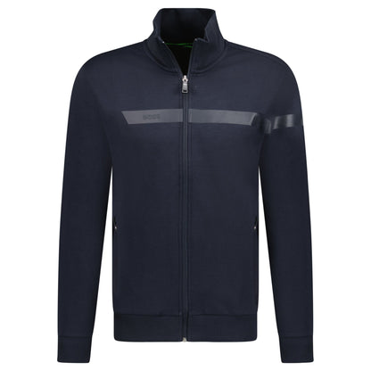 Hugo Boss Funnel Neck Zip Up Sweatshirt Black