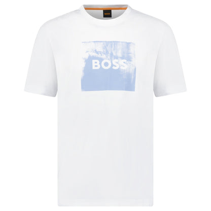 Hugo Boss Regular Fit Graphic Print T-Shirt White