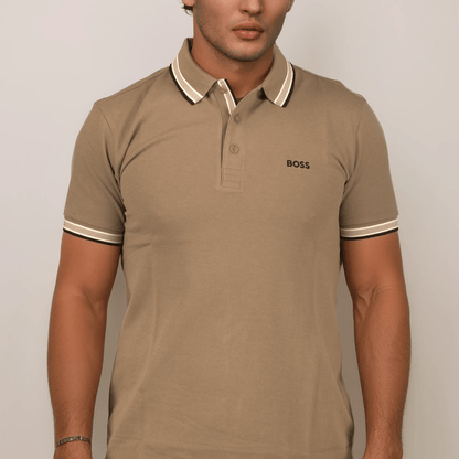 Hugo Boss Paddy Polo Shirt Brown
