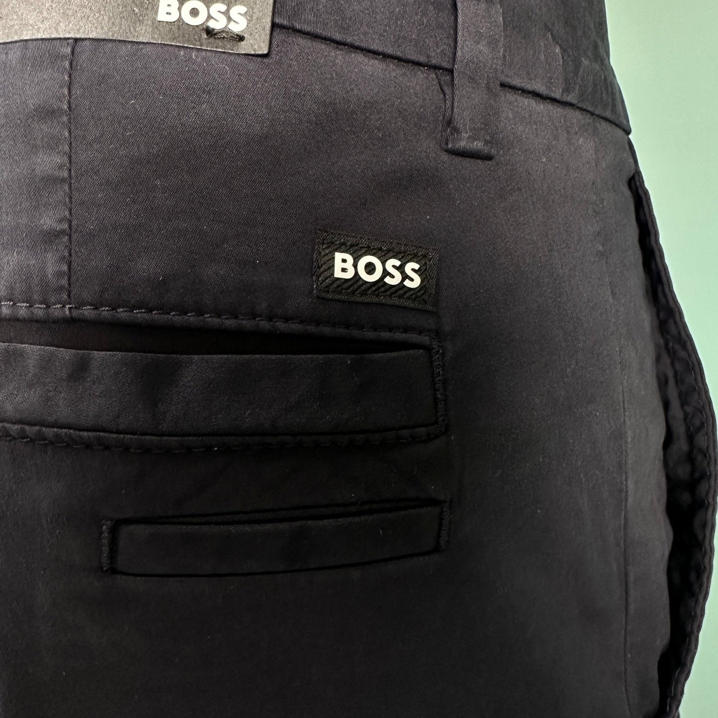 Hugo Boss Slim Fit Chino Trousers Navy