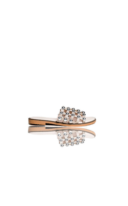 Studded Caged Open Toe Sandals