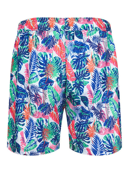 Men's Wonderland Floral Print Vacation Shorts