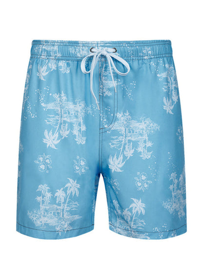 Men's Wonderland Floral Print Vacation Shorts