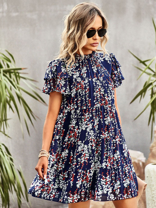 Women's Woven Printed Bohemian Dress
