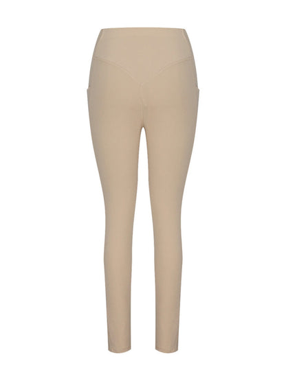 New Women's High Waist Hip Pocket Yoga Pants