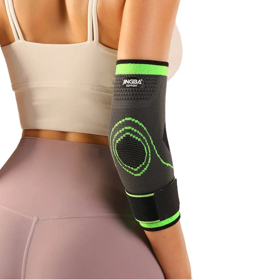 JINGBA Tennis Elbow Compression Support Sleeve Brace for Workout Arm Support
