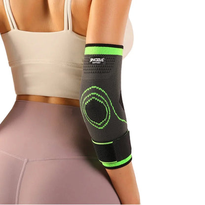 JINGBA Tennis Elbow Compression Support Sleeve Brace for Workout Arm Support
