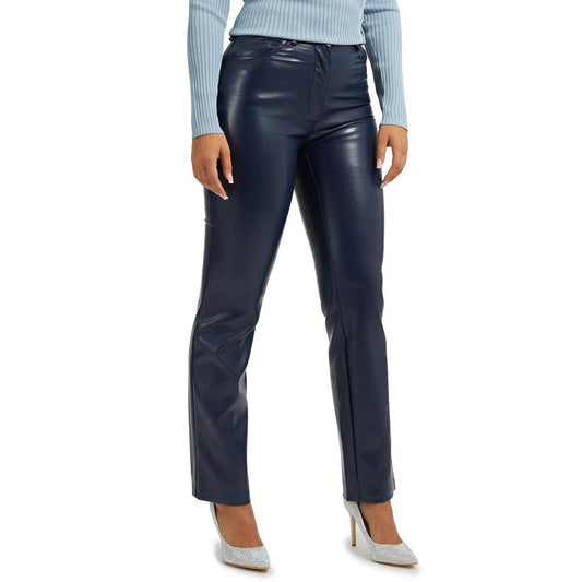 Guess Straight Fit Women EcoLeather Trouser W3RA0M-WF8P0