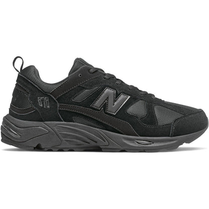 New Balance 878–CM878XL (Triple Black/Suede & Mesh Trainer)