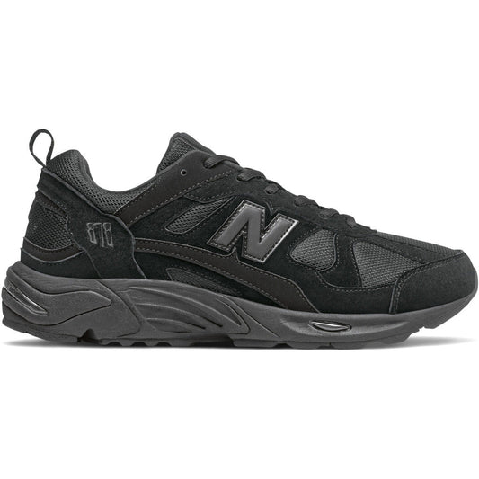 New Balance 878–CM878XL (Triple Black/Suede & Mesh Trainer)