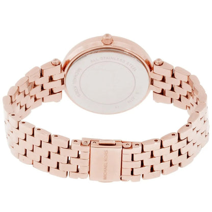 Michael Kors Women’s Watch Stainless Steel Rose Gold Strap With Rose Gold Dial And Crystals MK3366