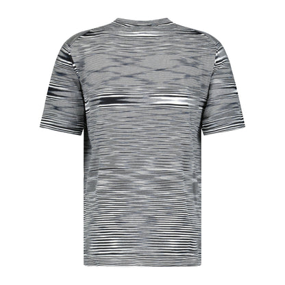 Missoni Knitted Stripe T-Shirt White & Black