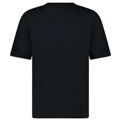 Missoni Sport Knitted Insert Logo T-Shirt Black Heritage