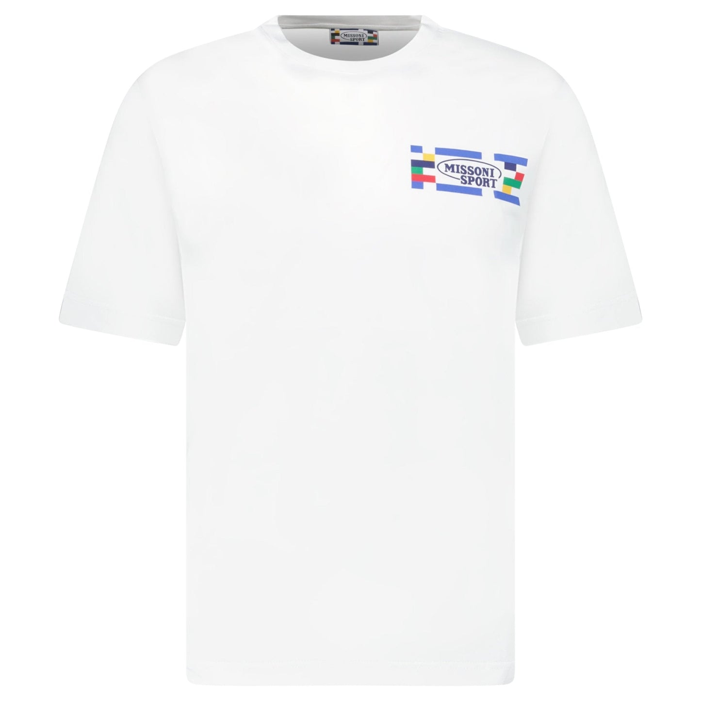 Missoni Sport Logo Crewneck T-Shirt White