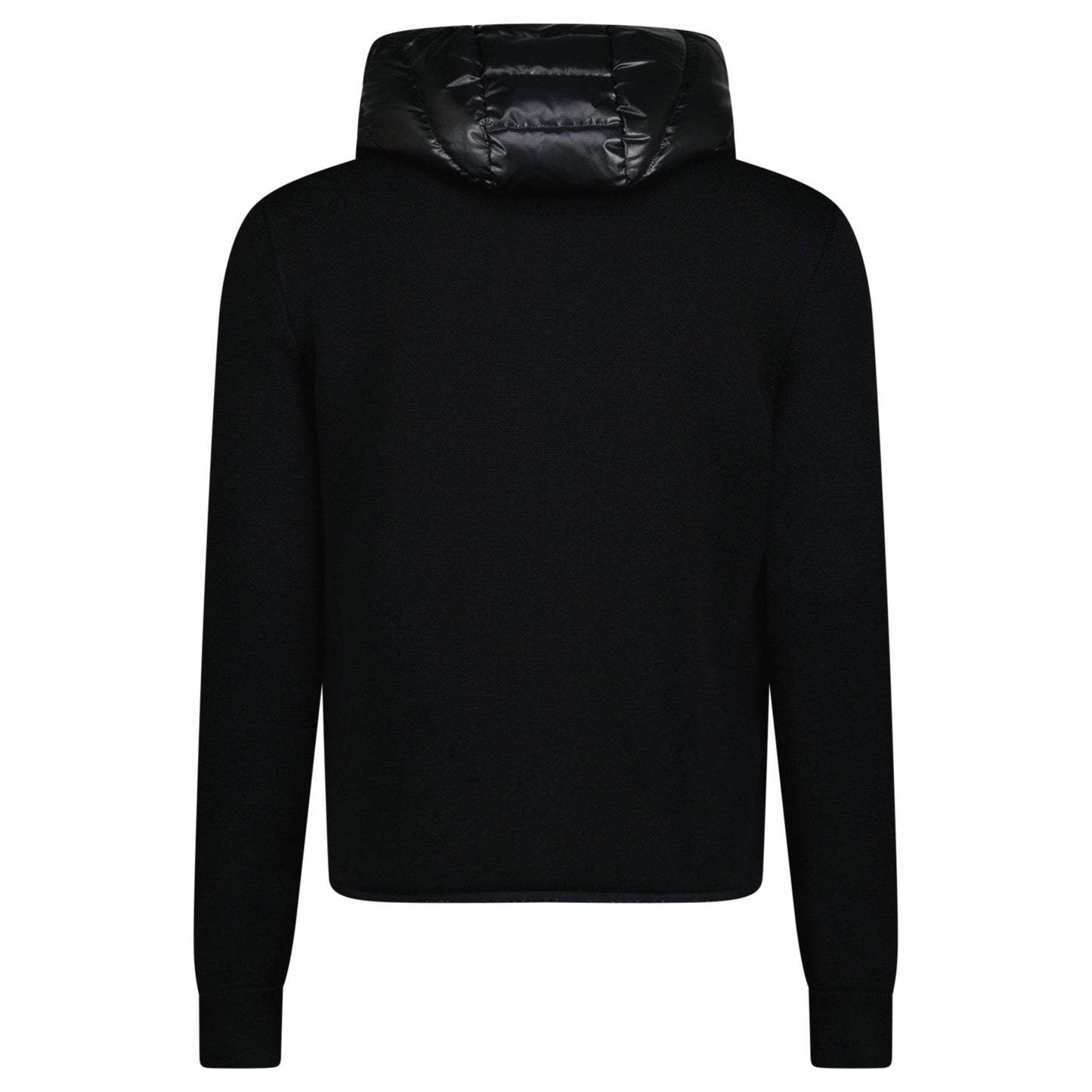 Moncler Hybrid 'Cardigan Tricot' Zip Down Ghost Logo Jacket Black