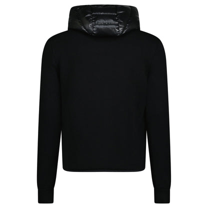 Moncler Hybrid 'Cardigan Tricot' Zip Down Ghost Logo Jacket Black