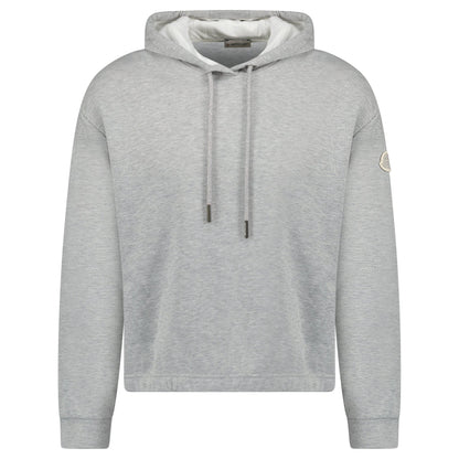 Moncler Logo Patch Hoodie in Grey