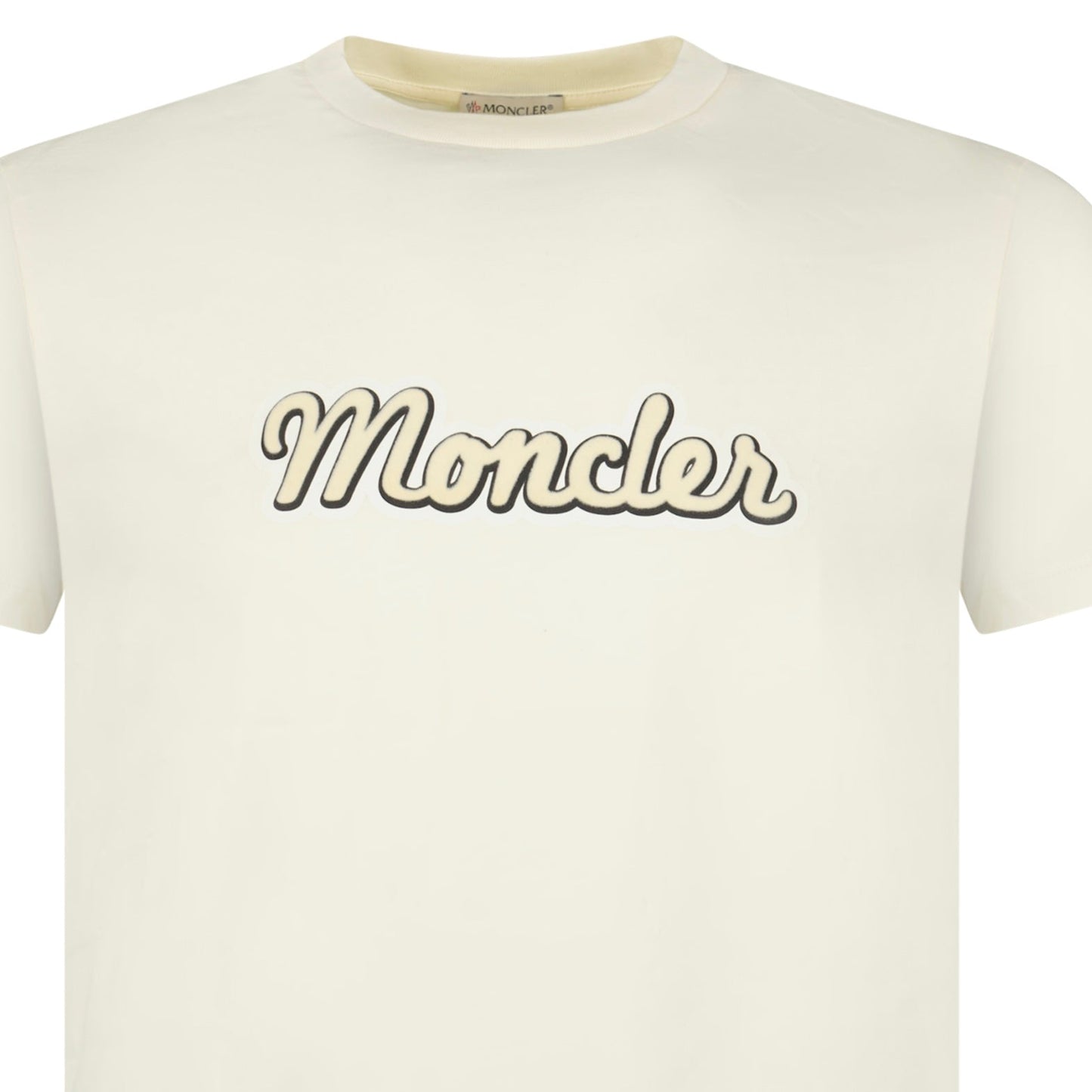 Moncler Logo T-Shirt Cream