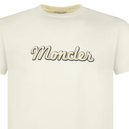 Moncler Logo T-Shirt Cream