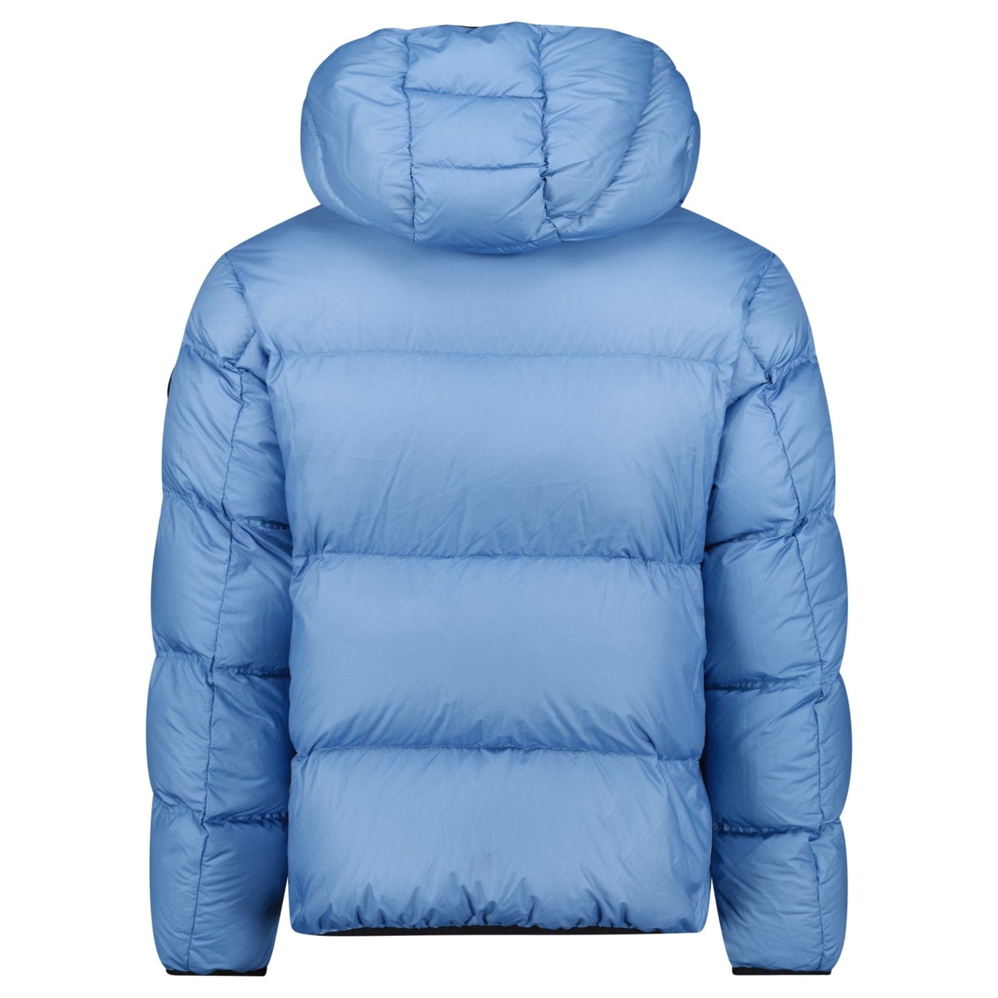 Moncler 'Masac' Hooded Short Down Jacket Blue