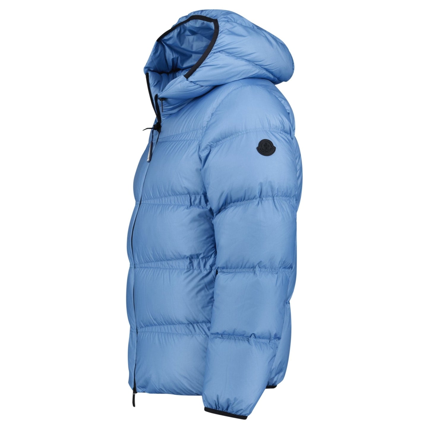 Moncler 'Masac' Hooded Short Down Jacket Blue