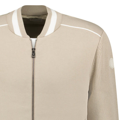 Moncler Padded Zip-Up Cardigan Jacket in Beige