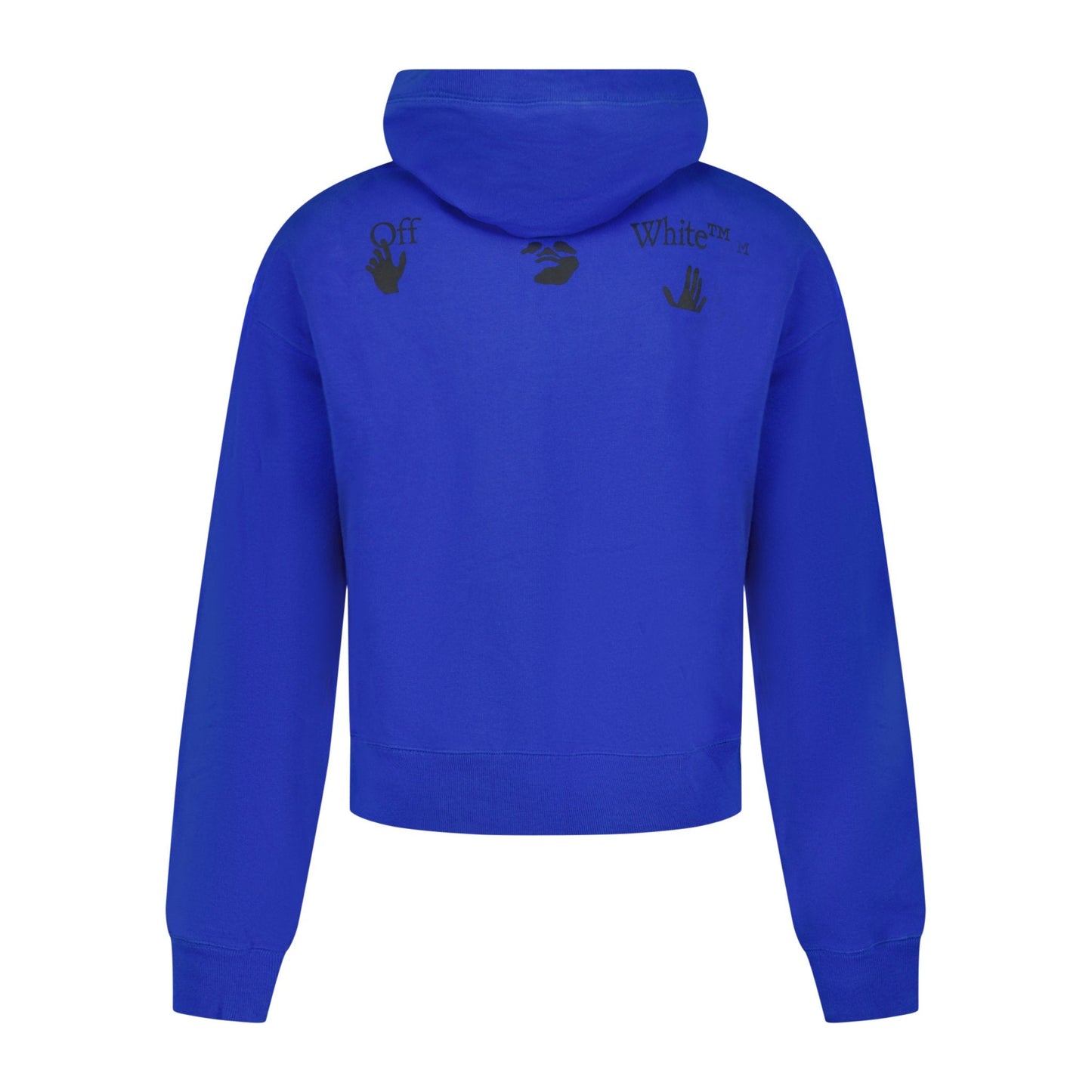 Off-White '90'S Hand Over' Logo Hoodie Blue