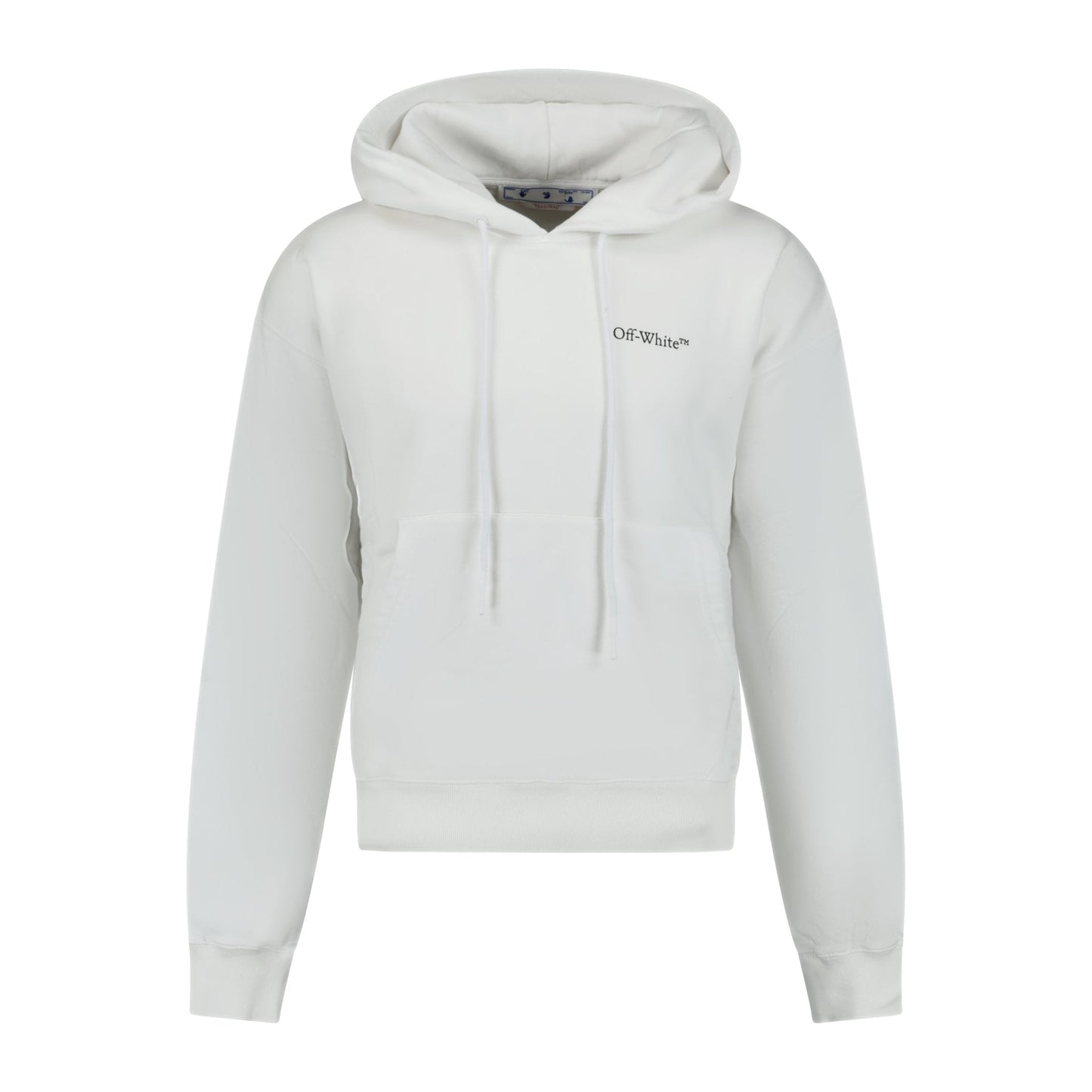 Off-White Caravaggio Logo Hooded Sweatshirt White