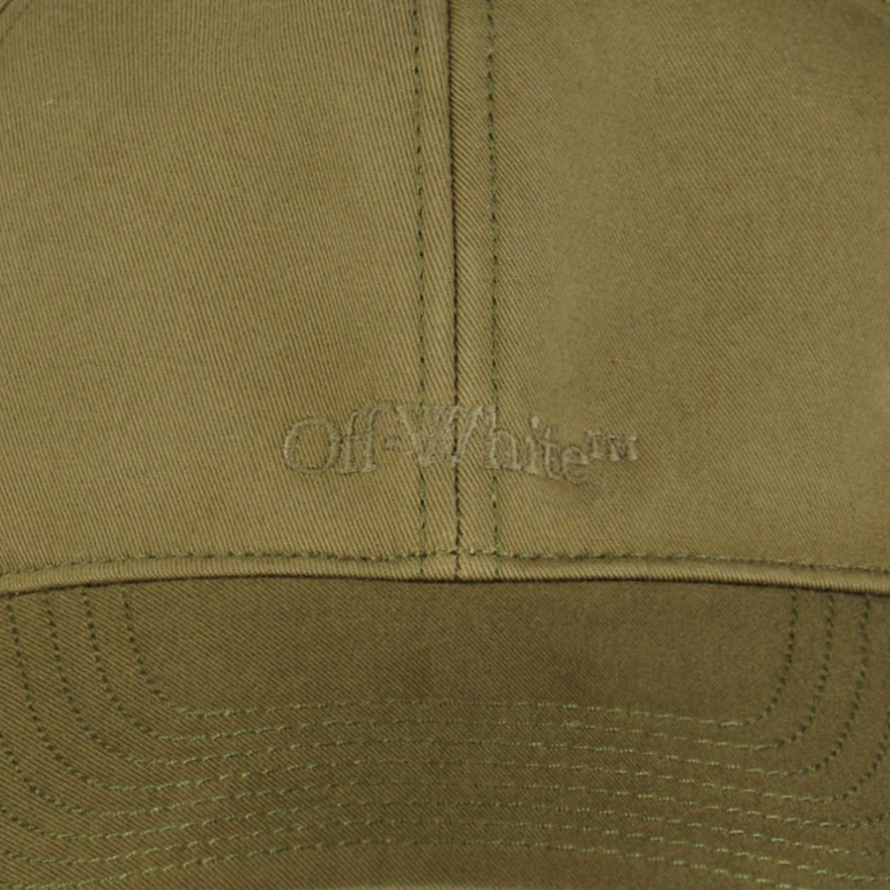 Off-White Embroidery Logo Cap Khaki
