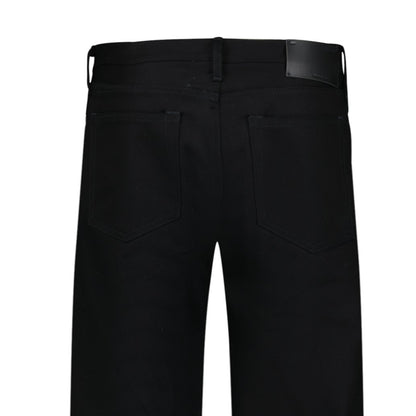 Off-White Green Print Denim Jeans Black