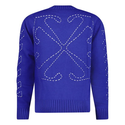 Off-White Knitted Jumper Blue