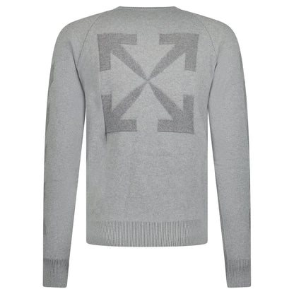 Off-White Knitted Jumper Grey