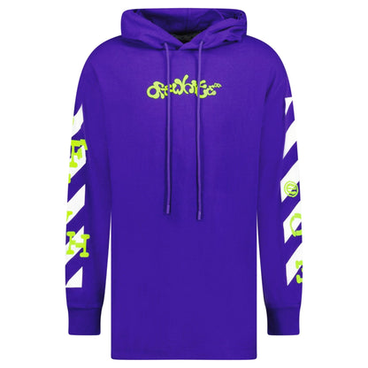 Off-White Opposite Arrows T-Shirt Hoodie Purple