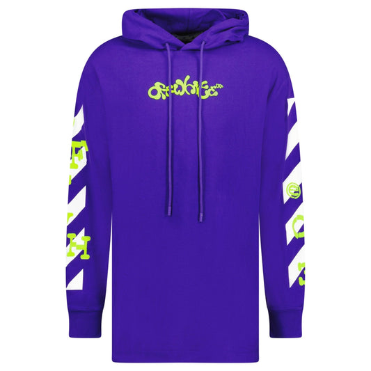 Off-White Opposite Arrows T-Shirt Hoodie Purple