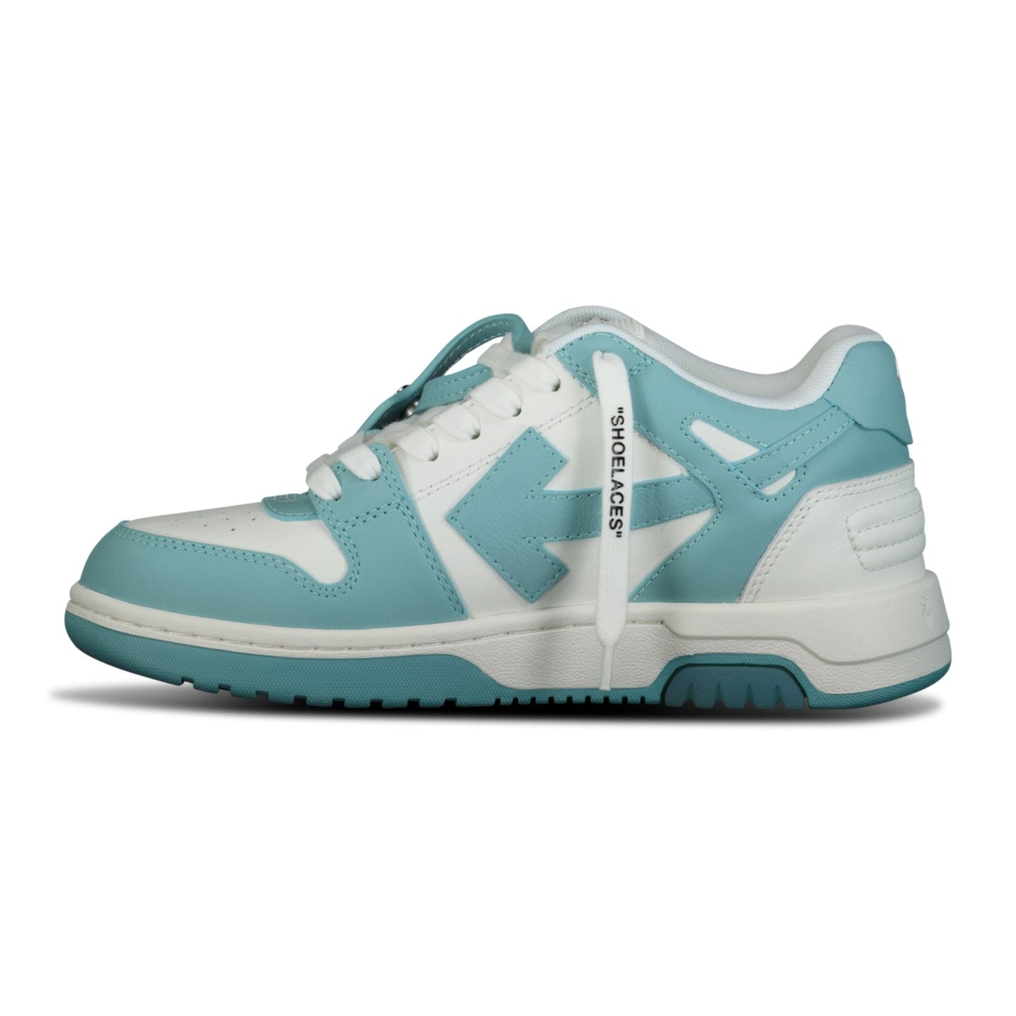 Off-White Out Of Office Calf Leather Trainer White & Celadon Blue