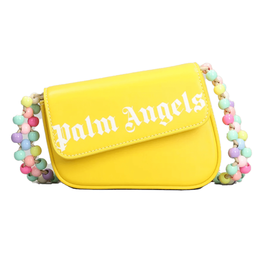Palm Angels Bead Strap Shoulder Bag Yellow